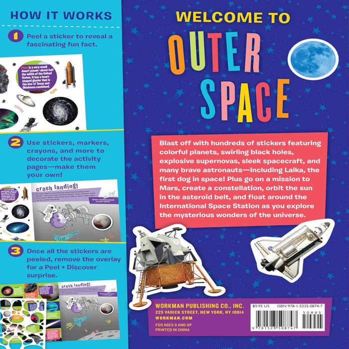 Peel + Discover Space-Sticker Book-SBC-Toycra