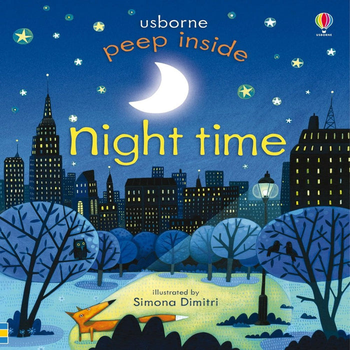 Peep Inside Night-Time-Board Book-Usb-Toycra