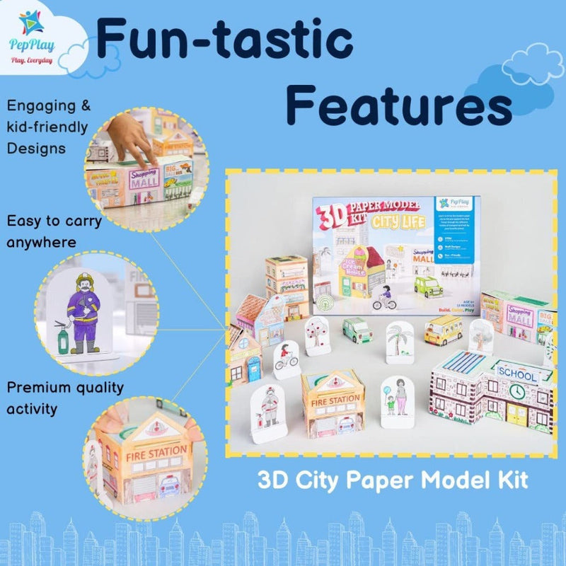 PepPlay 3D Paper Model Kit