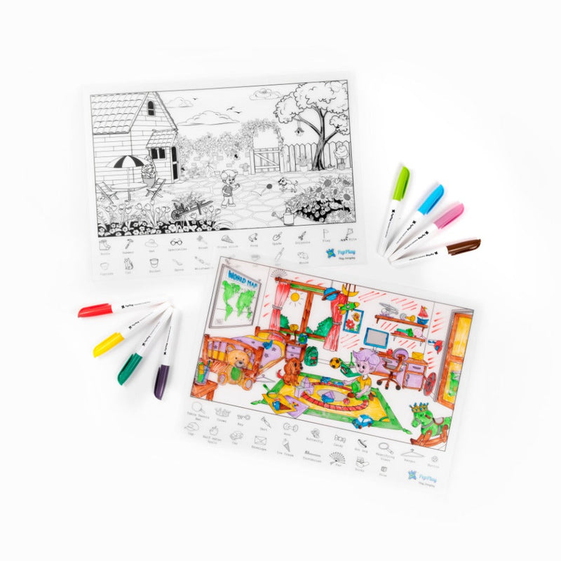 PepPlay Doodle Placemats Set