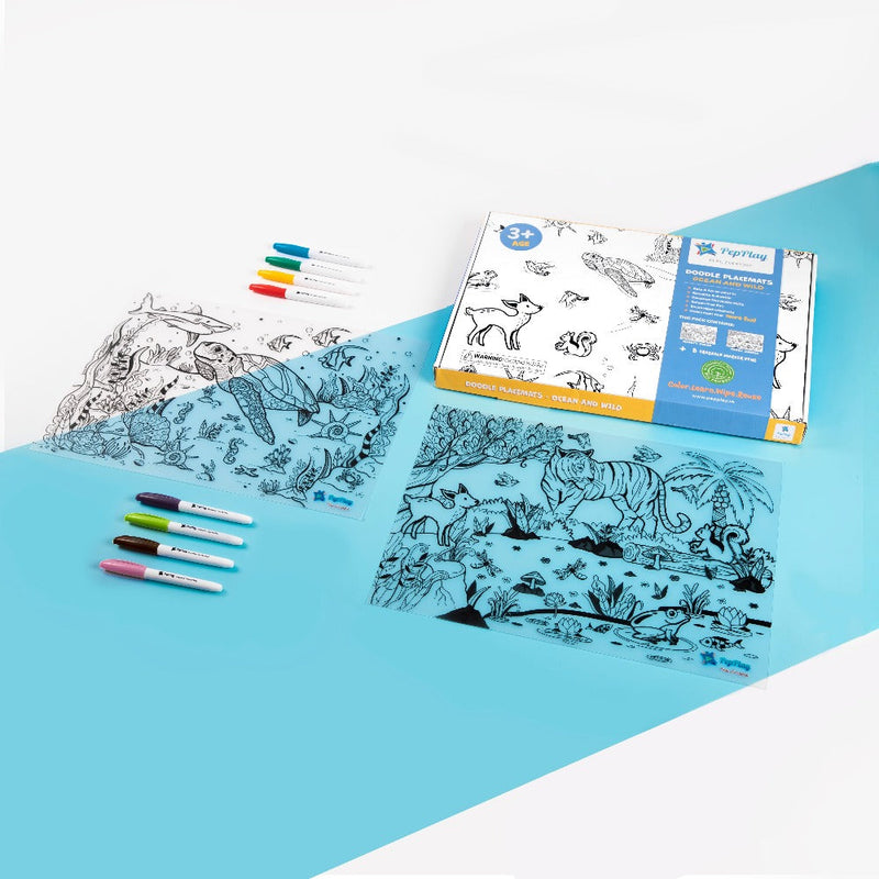 PepPlay Doodle Placemats Set