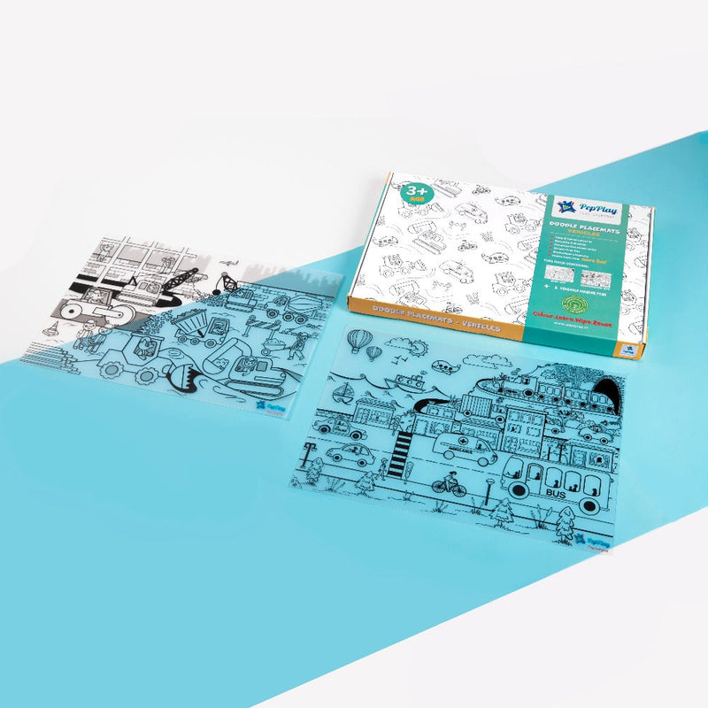 PepPlay Doodle Placemats Set