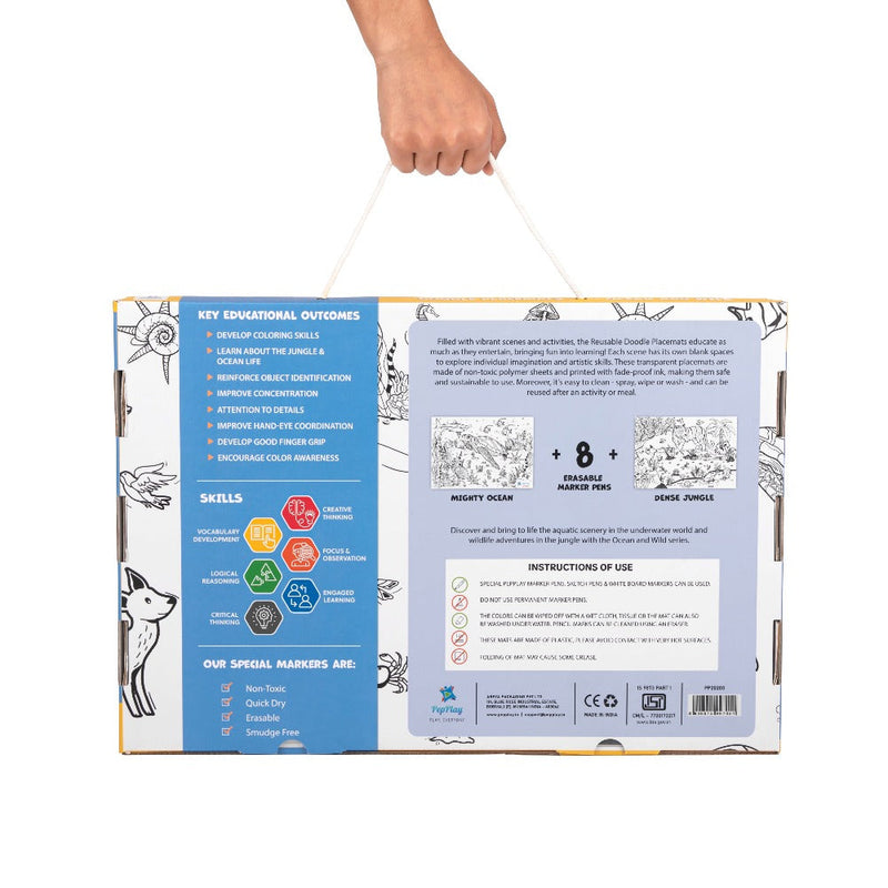 PepPlay Doodle Placemats Set