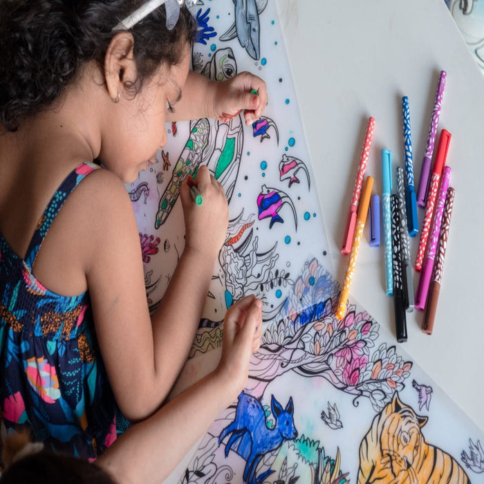 PepPlay Doodle Placemats Set-Learning & Education-PepPlay-Toycra