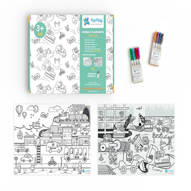 PepPlay Doodle Placemats Set