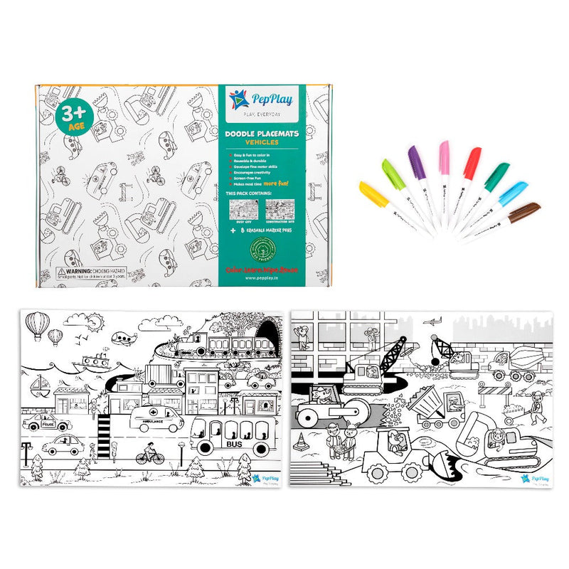 PepPlay Doodle Placemats Set