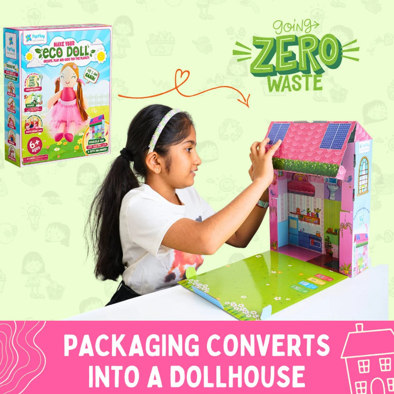 PepPlay Make Your Eco Doll | DIY Crafts Kit For 6+ Kids