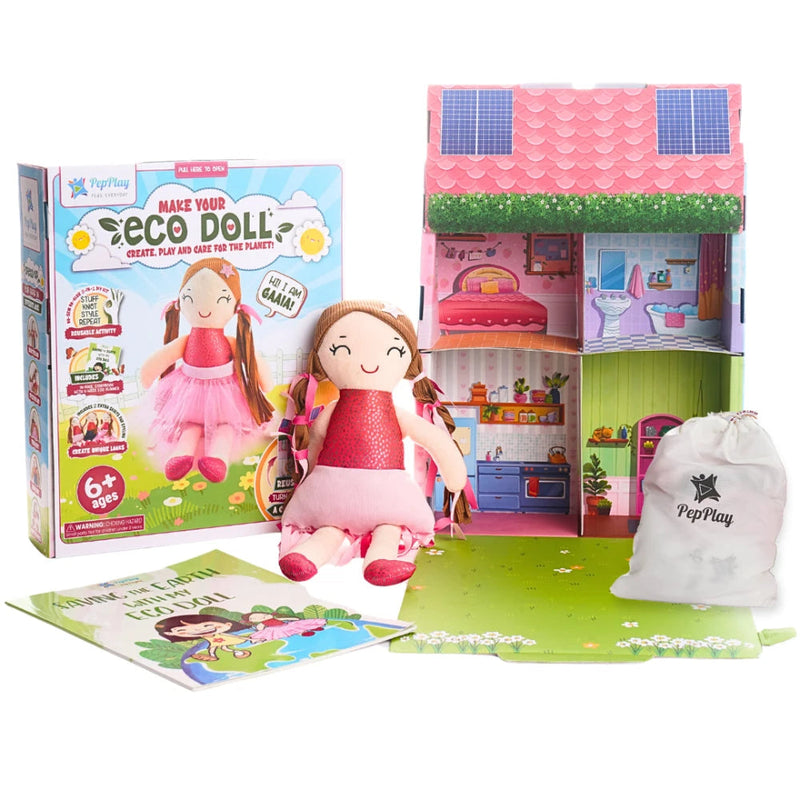 PepPlay Make Your Eco Doll | DIY Crafts Kit For 6+ Kids