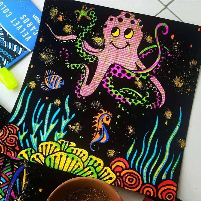 PepPlay Velvet Colouring Cards