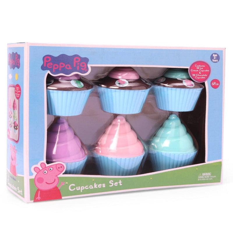 Peppa Pig Cup Cake Set Of 6 Pieces - Multicolor