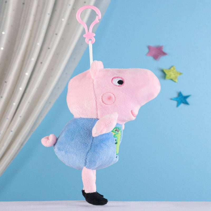 Peppa Pig George Pig Plush Soft Toy Blue - Height 19 cm