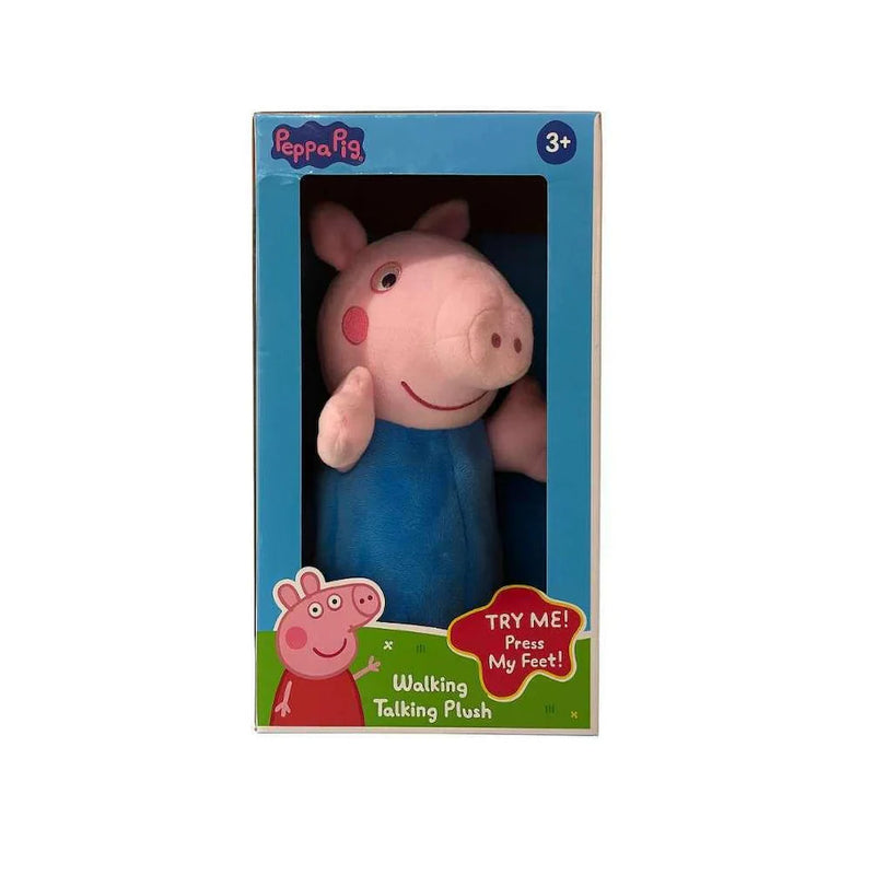 Peppa Pig George Walking Talking Plush Toy - Try me press my feet