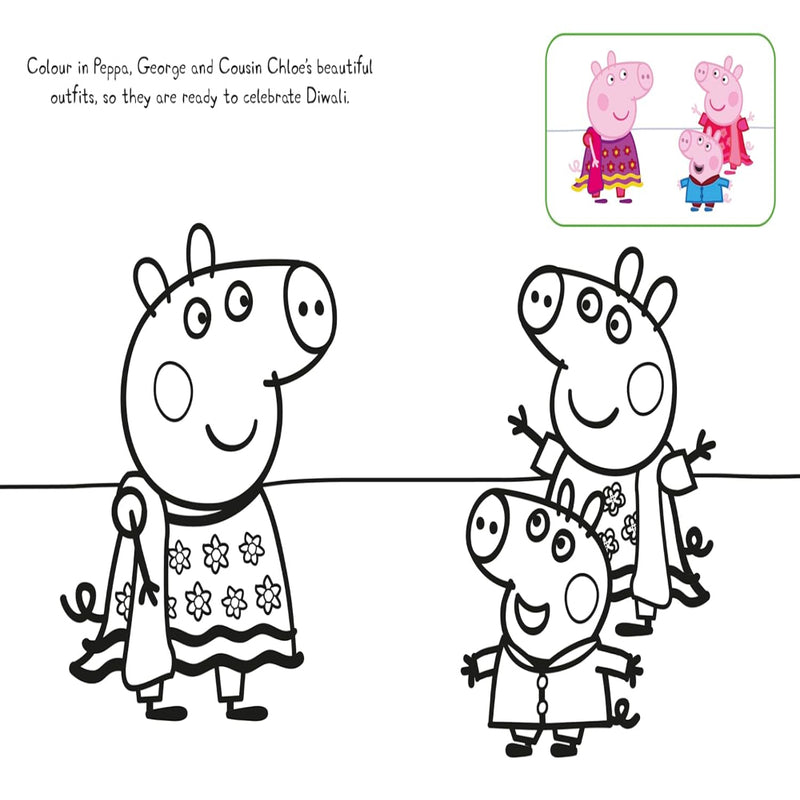 Peppa Pig : Peppa's Diwali Copy Colouring Book