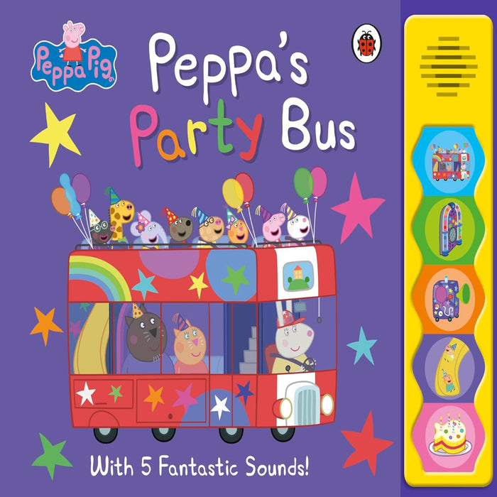 Peppa Pig : Peppa's Party Bus Sound Book-Sound Book-Prh-Toycra