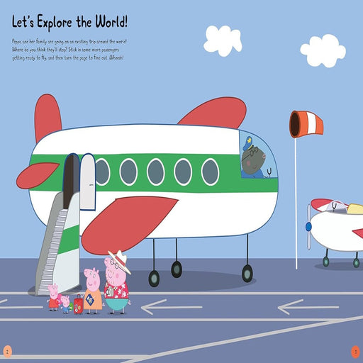 Peppa Pig : Peppa's Travels - A Ladybird Book-Sticker Book-Prh-Toycra