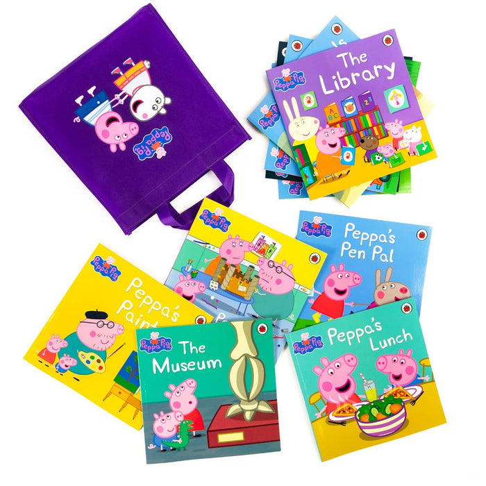 Peppa Pig (Purple Bag) : Collections of 10 PB Story Books-Story Books-RBC-Toycra