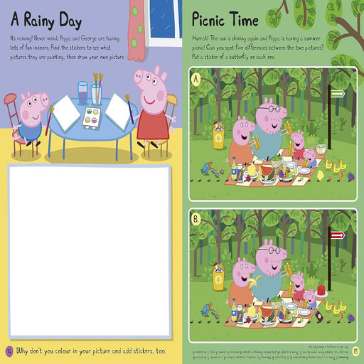 Peppa Pig Summer Fun Sticker Activity Book-Sticker Book-Prh-Toycra