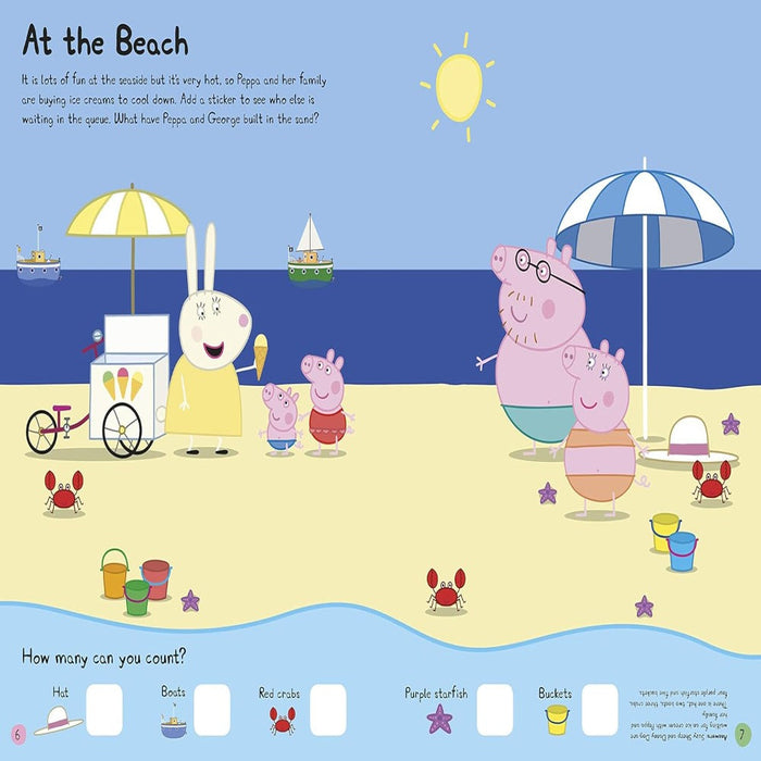 Peppa Pig Summer Fun Sticker Activity Book-Sticker Book-Prh-Toycra