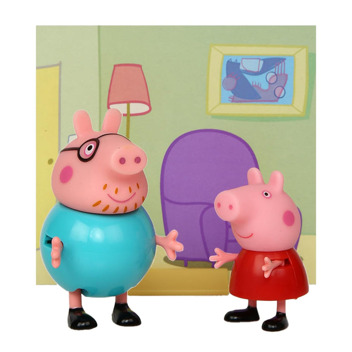 Peppa Pig and Daddy Pig Twin Figure Fun Pack-Action & Toy Figures-Hasbro-Toycra