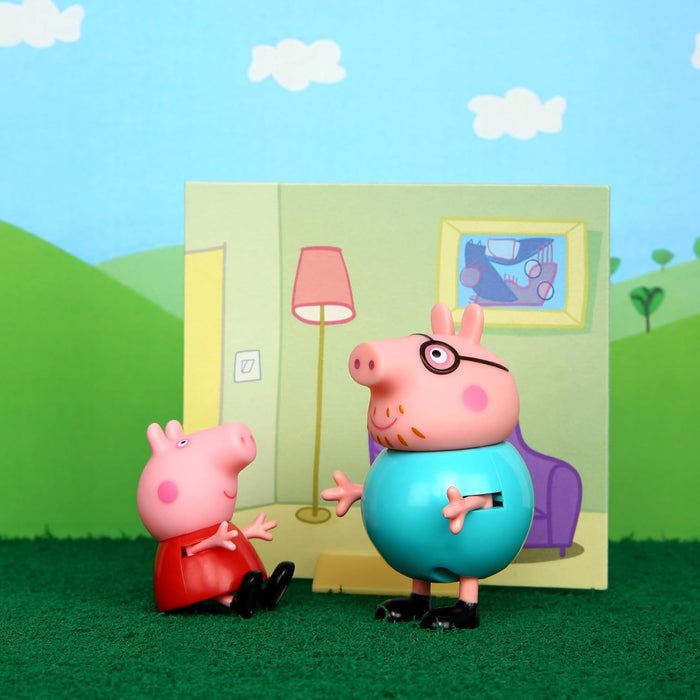 Peppa Pig and Daddy Pig Twin Figure Fun Pack-Action & Toy Figures-Hasbro-Toycra
