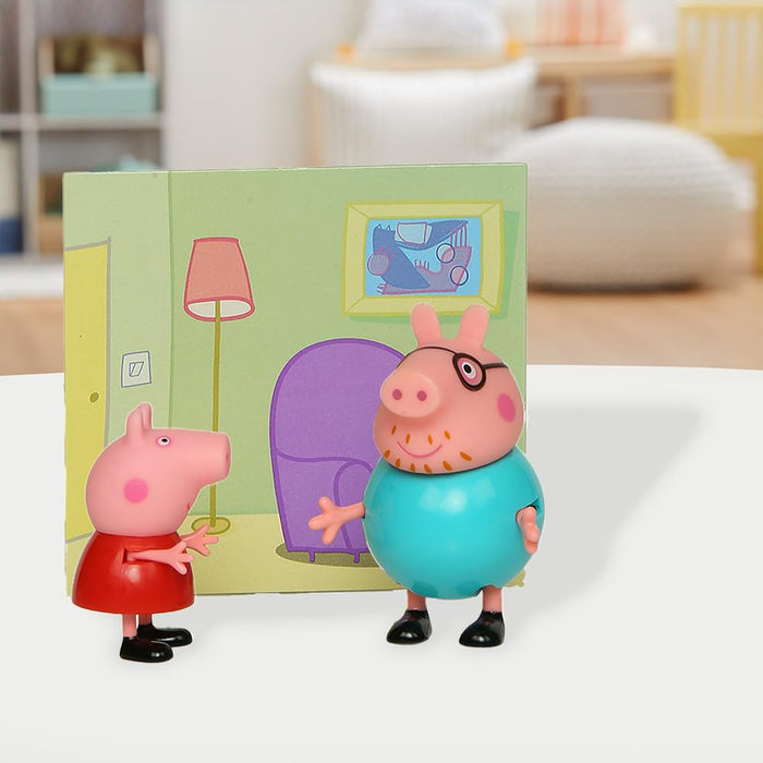 Peppa Pig and Daddy Pig Twin Figure Fun Pack-Action & Toy Figures-Hasbro-Toycra