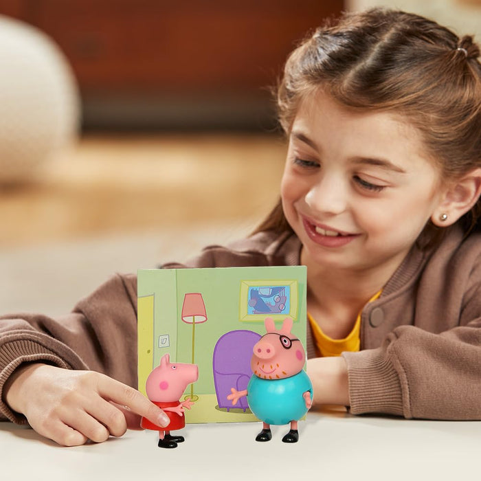 Peppa Pig and Daddy Pig Twin Figure Fun Pack-Action & Toy Figures-Hasbro-Toycra