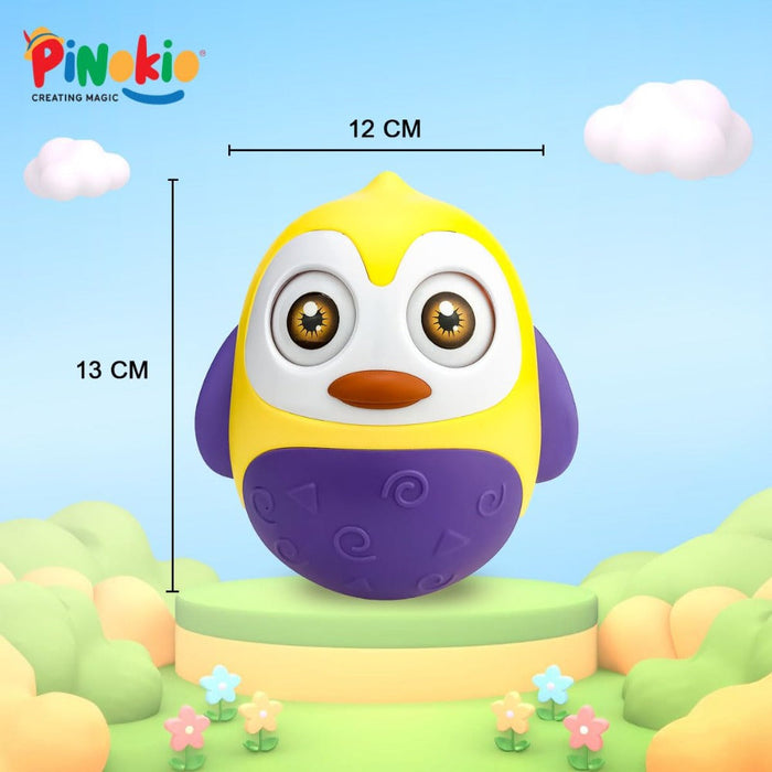 Pinokio Penguin Musical Tumbler Wobbler Roly Poly Toy-Musical Toys-Sirius Toys-Toycra