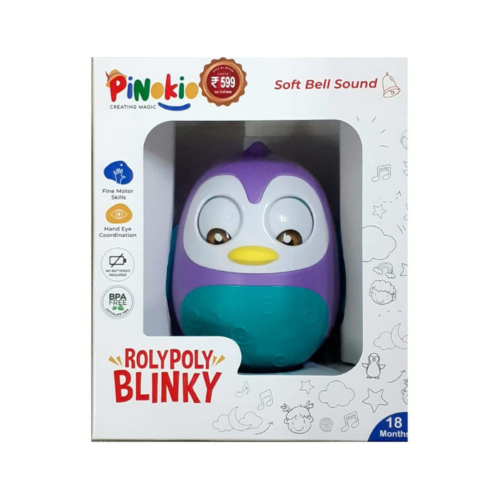 Pinokio Penguin Musical Tumbler Wobbler Roly Poly Toy-Musical Toys-Sirius Toys-Toycra