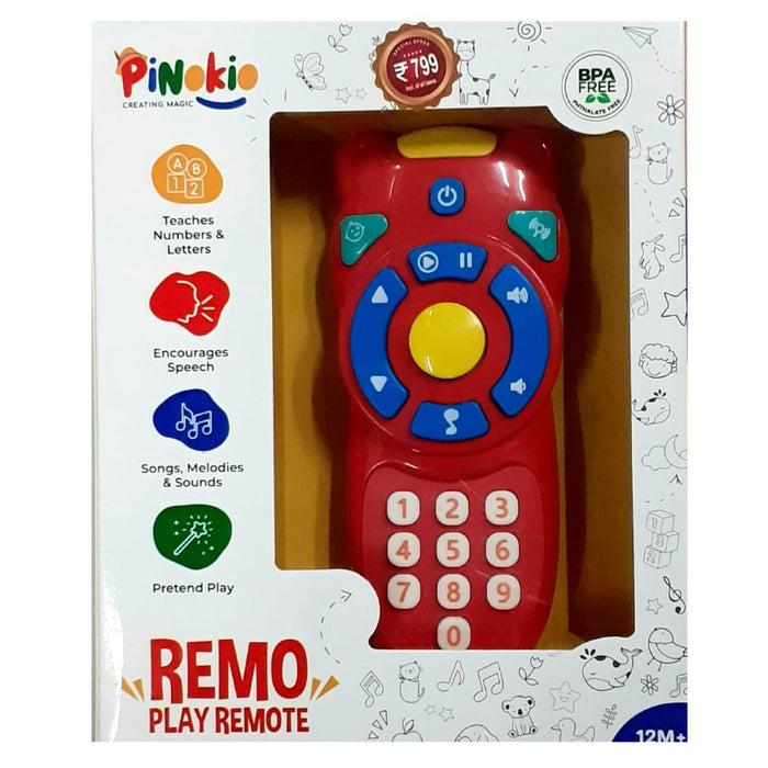 Pinokio Remo Play Remote-Musical Toys-Sirius Toys-Toycra