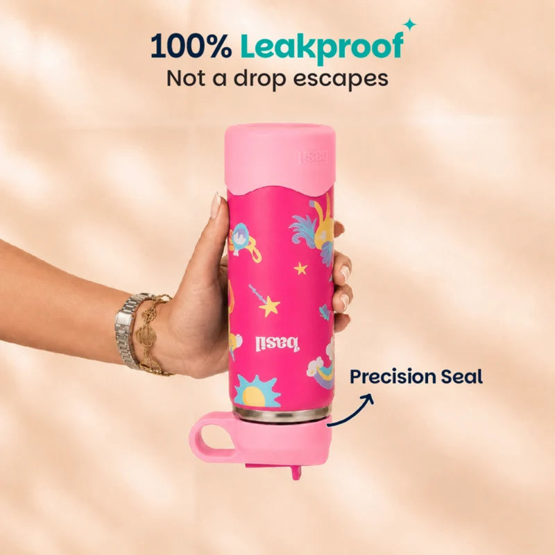 Basil HydraFizz Insulated Stainless Steel Water Bottle -600ml