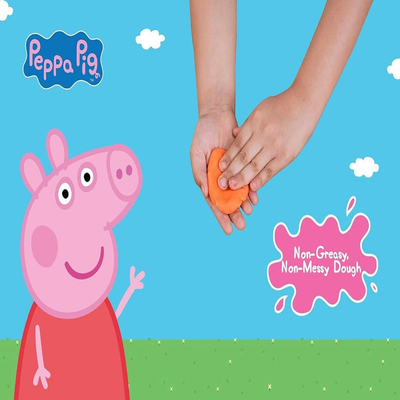 Play Magic Peppa Pig Dough with 2 in 1 Moulding Lid Pack of 8 Tubs