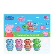 Play Magic Peppa Pig Dough with 2 in 1 Moulding Lid Pack of 8 Tubs