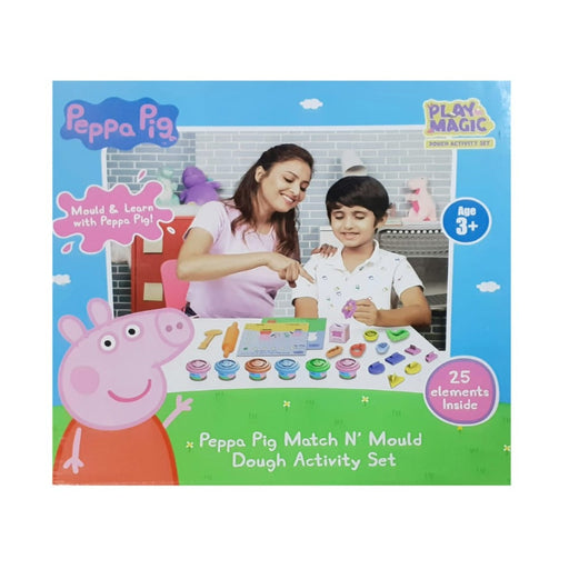 Play Magic Peppa Pig Match N' Mould Dough Activity Set-Arts & Crafts-Play Magic-Toycra