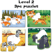 Play Panda 12 in 1 Jungle Animal Puzzles