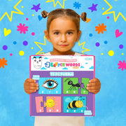 Play Panda 3 Letter Words Puzzle Set with 75 Pieces for Kids