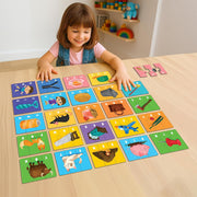 Play Panda 3 Letter Words Puzzle Set with 75 Pieces for Kids
