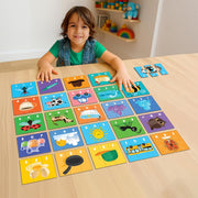 Play Panda 3 Letter Words Puzzle Set with 75 Pieces for Kids