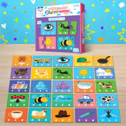 Play Panda 3 Letter Words Puzzle Set with 75 Pieces for Kids