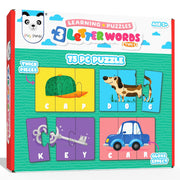 Play Panda 3 Letter Words Puzzle Set with 75 Pieces for Kids