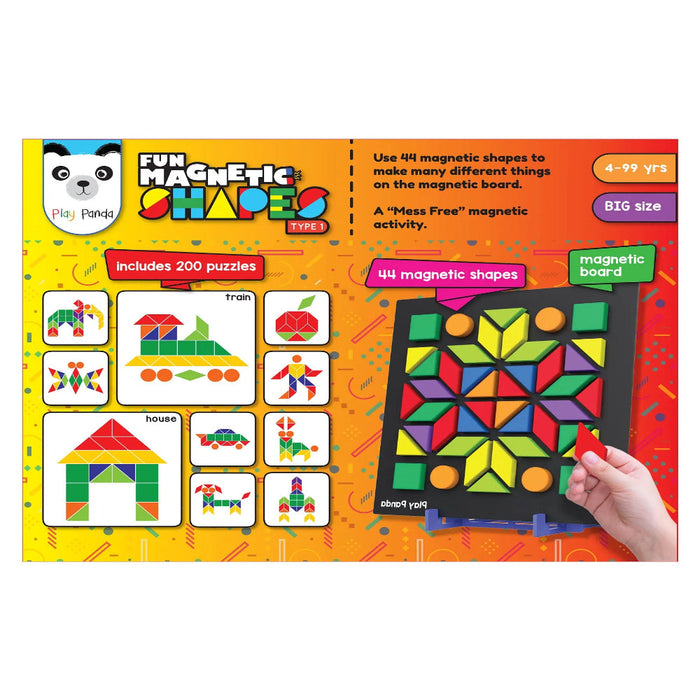 Play Panda Fun Magnetic Shapes ( Big )-Puzzles-Play Panda-Toycra