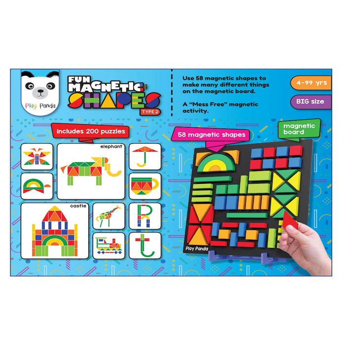 Play Panda Fun Magnetic Shapes ( Big )-Puzzles-Play Panda-Toycra