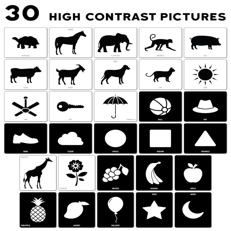 Play Panda High-Contrast Flash Cards Set