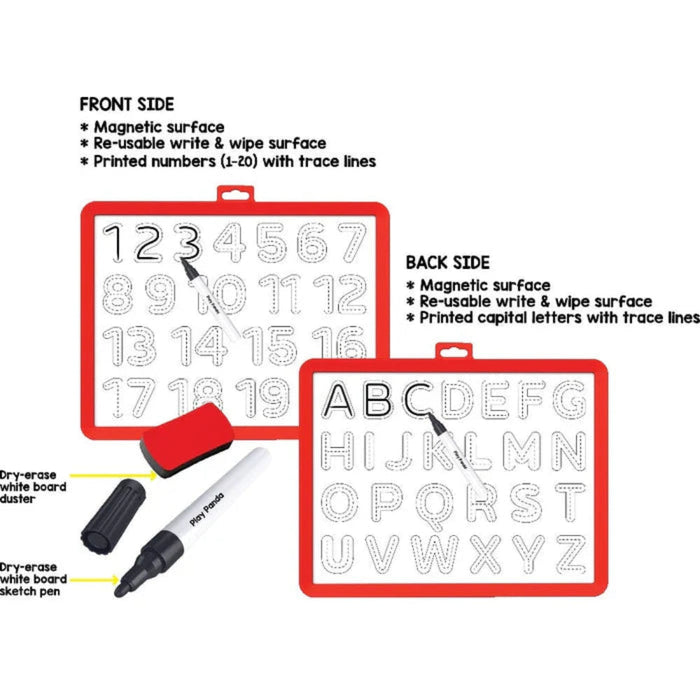 Play Panda Magnetic Learn to Write Numbers & Capital Letters-Learning & Education-Play Panda-Toycra