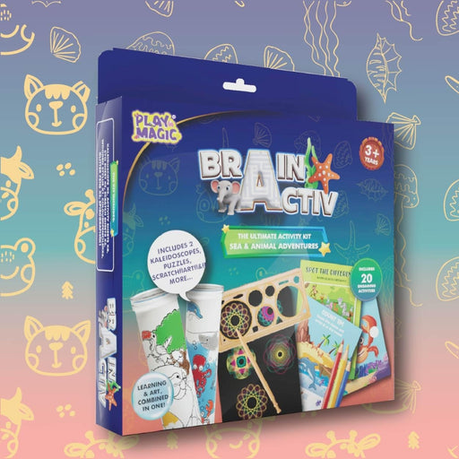 PlayMagic BrainActiv Kaleidoscope Making DIY Kit-Learning & Education-PlayMagic-Toycra