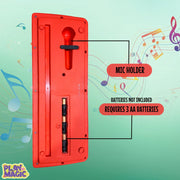 PlayMagic Kids Keyboard with 37 Keys-Red
