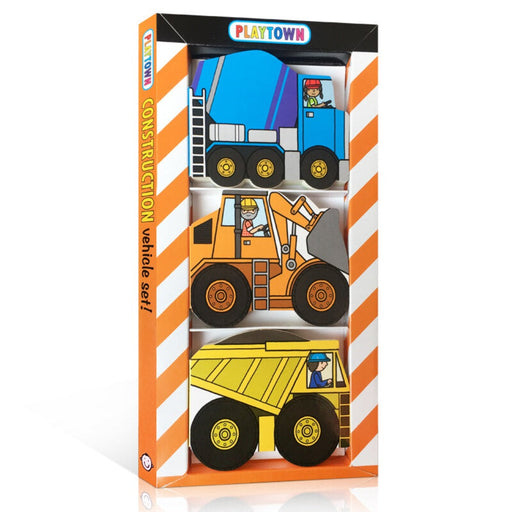 Playtown Construction Vehicle Set-Board Book-Pan-Toycra