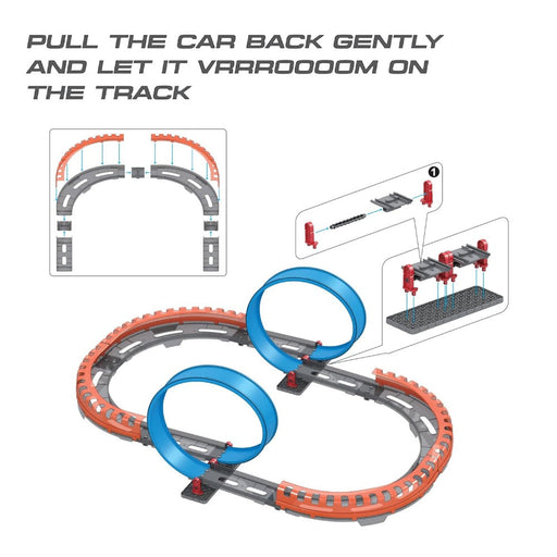 Playzu High Speed Pull Back Track Set -2A-Vehicles-Playzu-Toycra