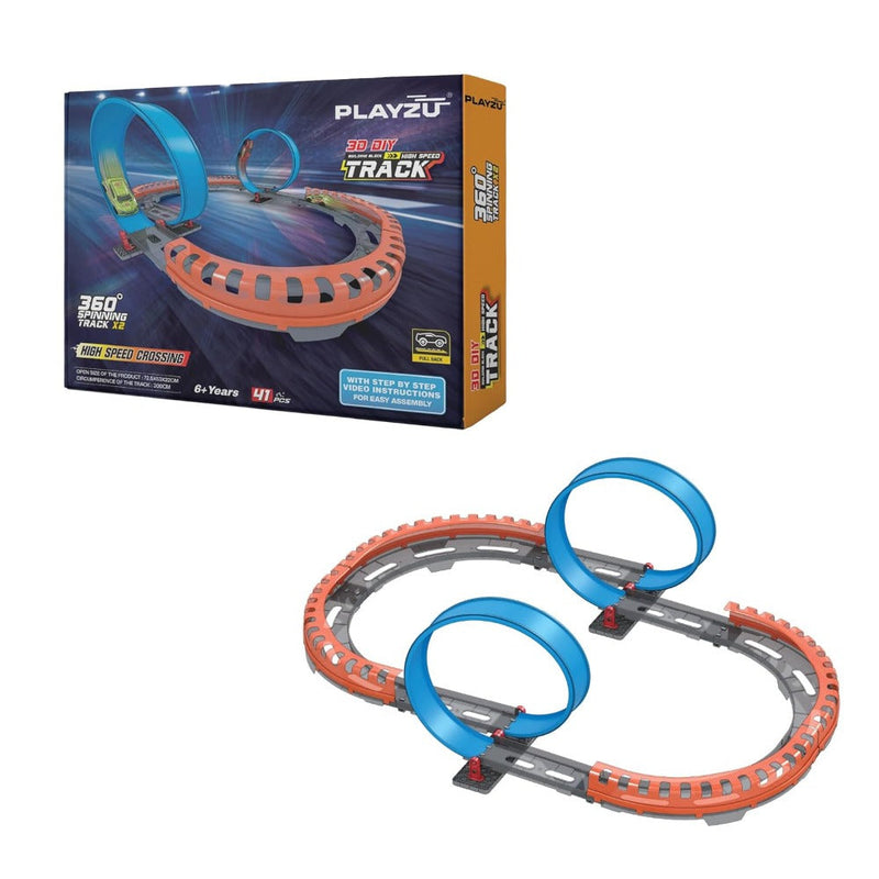 Playzu High Speed Pull Back Track Set -2A