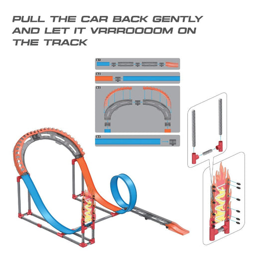 Playzu High Speed Pull Back Track Set - Rally-Vehicles-Playzu-Toycra
