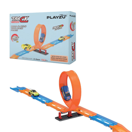 Playzu Pull Back Track Set-1A-Vehicles-Playzu-Toycra